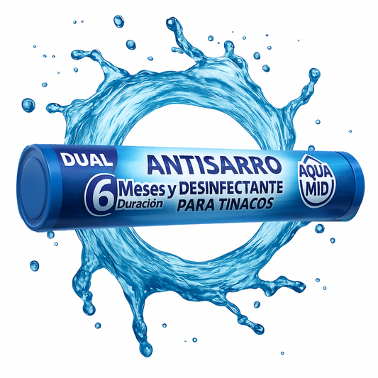 1 - Sistema Dual Desinfectante y Antisarro para Tinaco | 6 Meses de Protección - Mejora Calidad del Agua | Para Depósitos de 450 a 1100 L (Copia) (Copia)