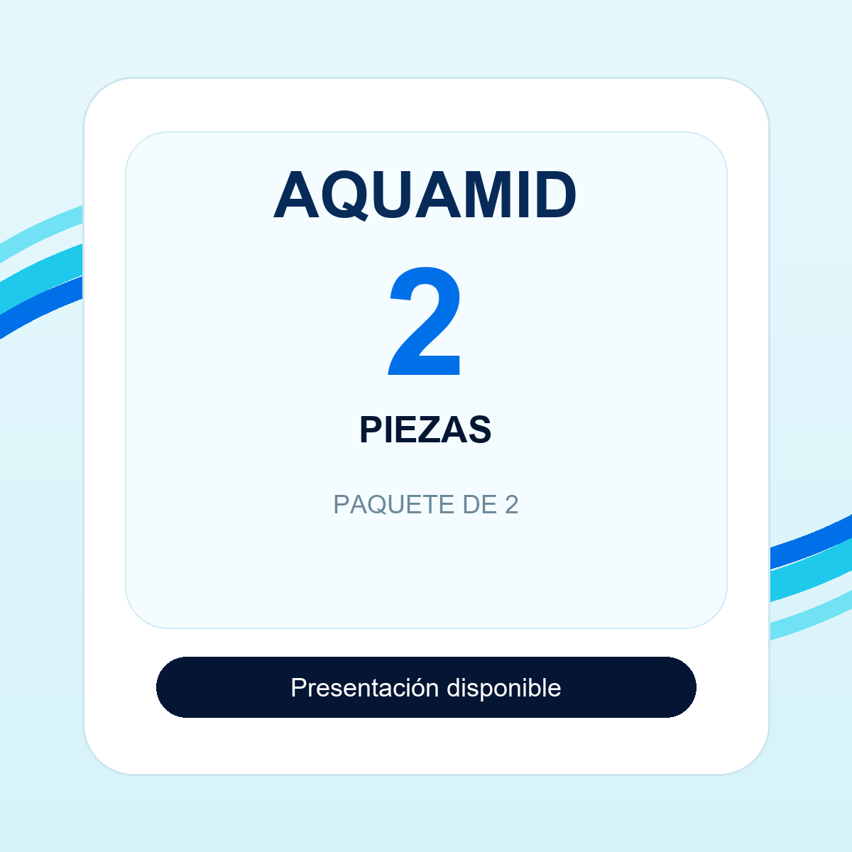 AQUAMID - 2 piezas