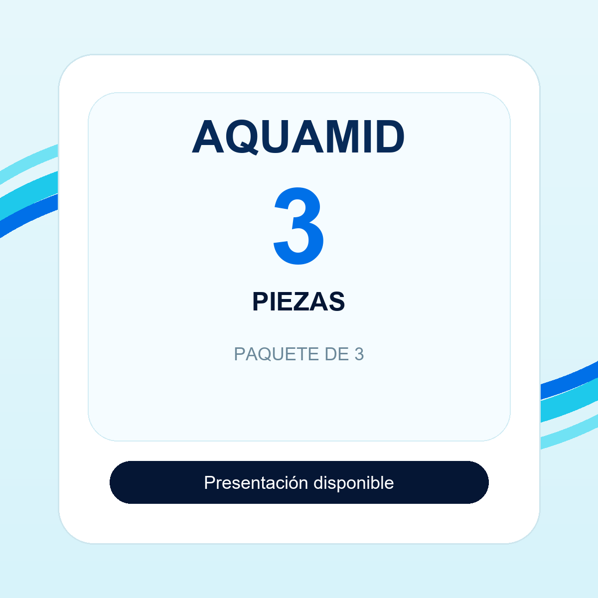 AQUAMID - 3 piezas