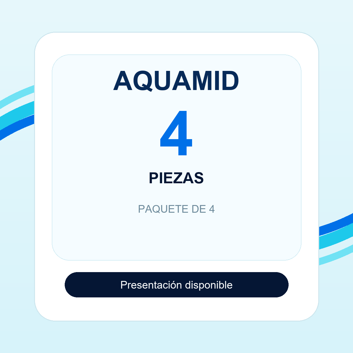 AQUAMID - 4 piezas